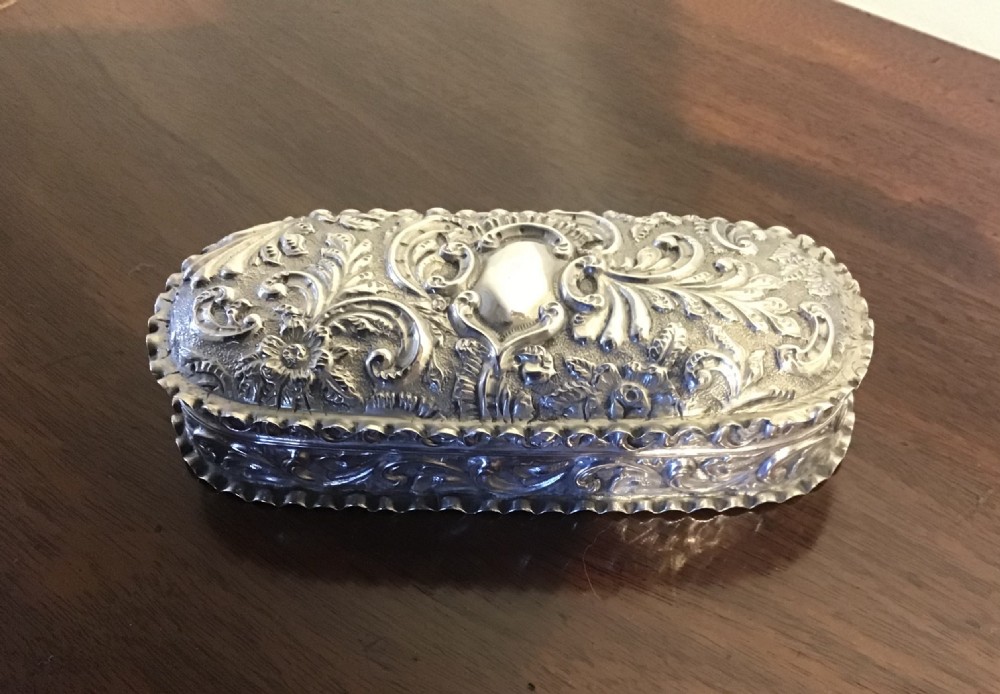 Antique silver box  View II