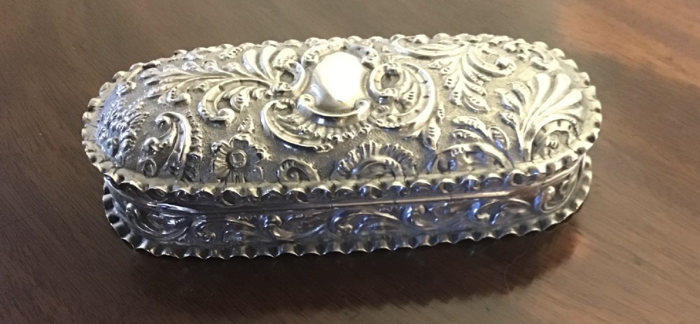 Antique silver box  View IV