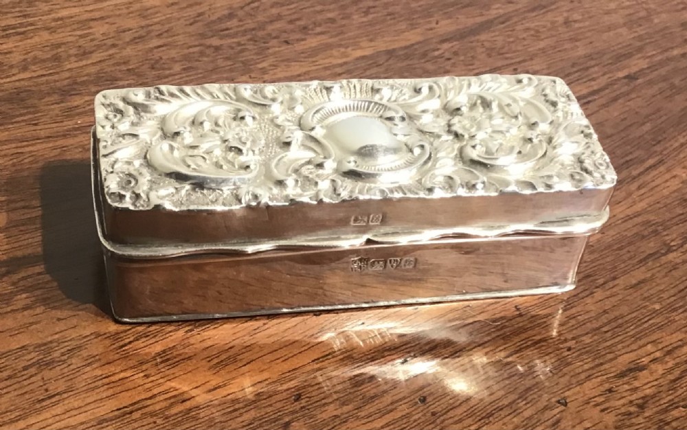Antique silver box