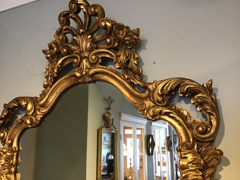 Antique gilt framed mirror View V