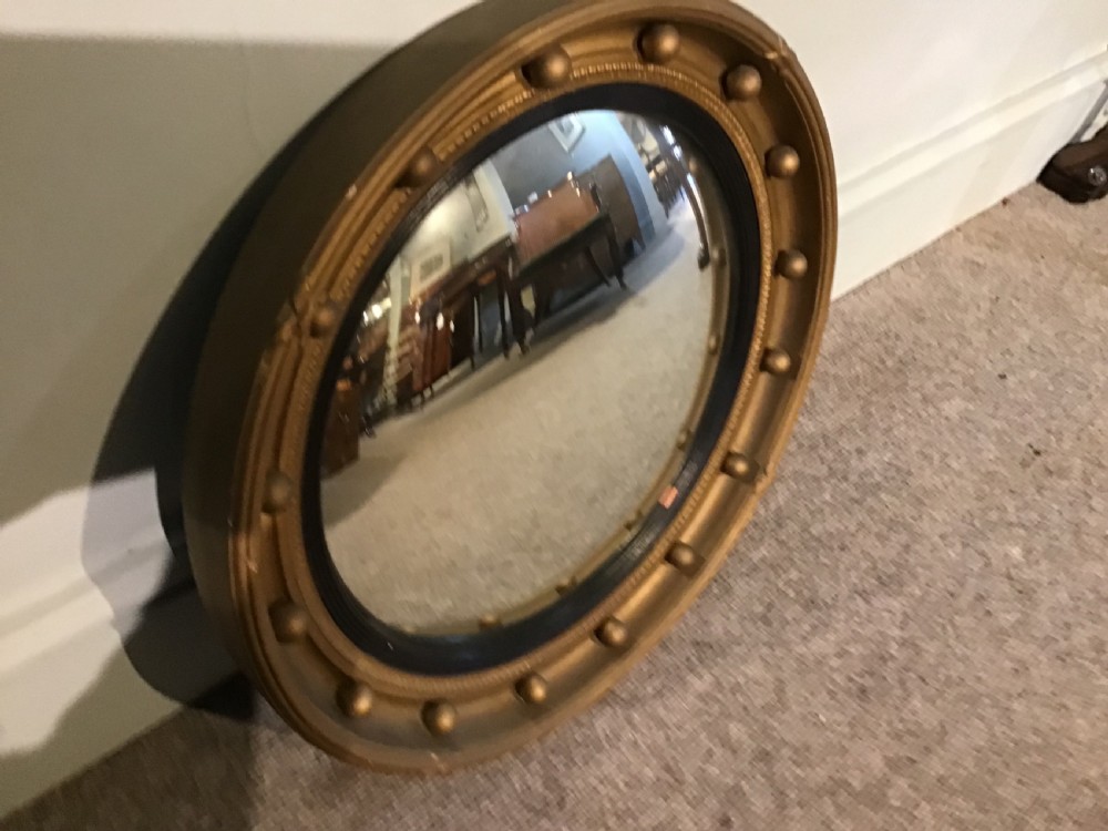 Antique convex mirror View II