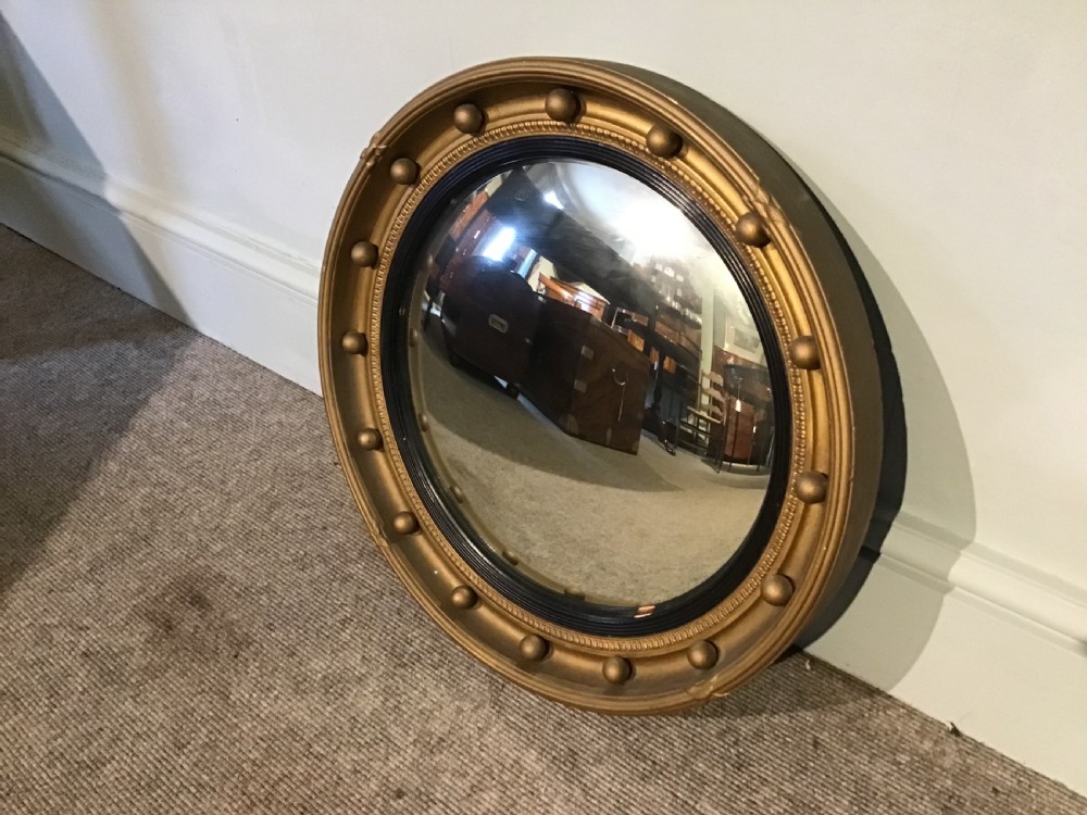 Antique convex mirror View III