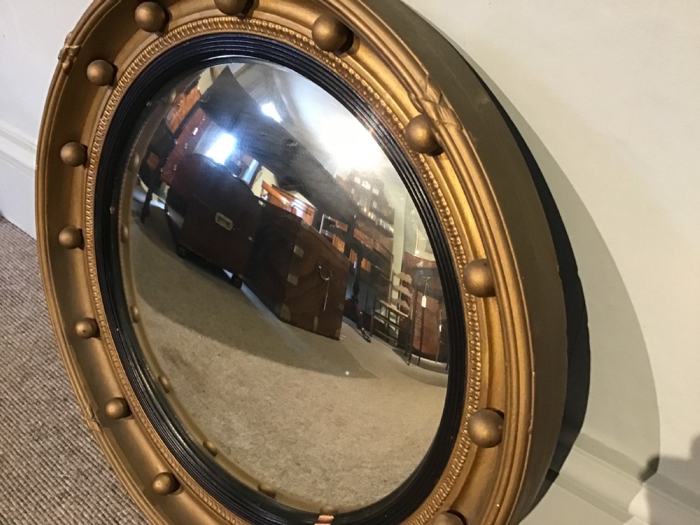 Antique convex mirror View V