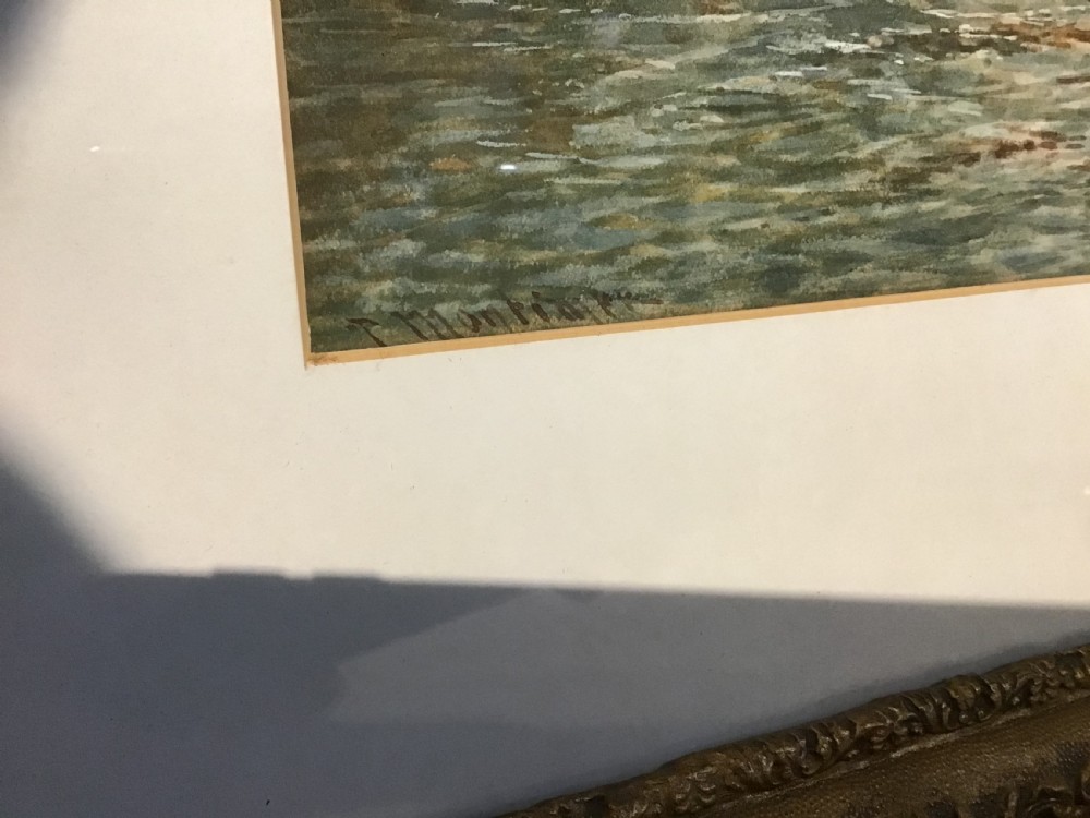 Pair of antique watercolours View V