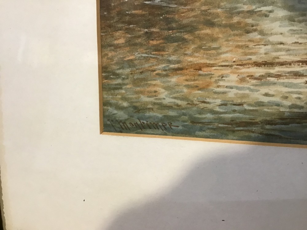 Pair of antique watercolours View X