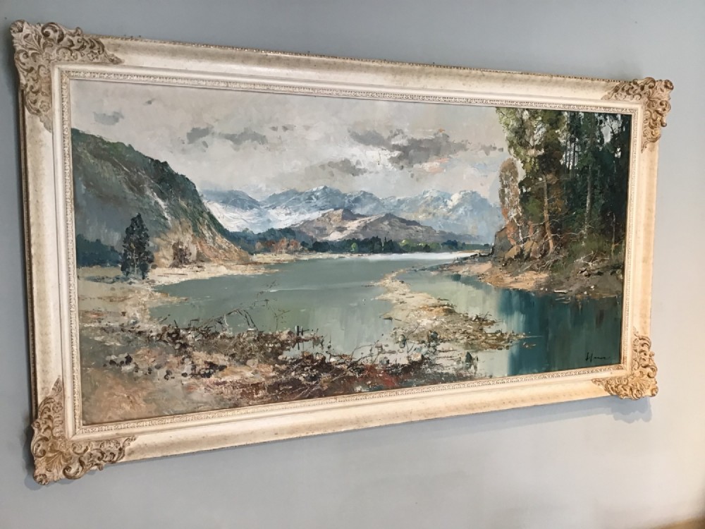 Oil on canvas landscape