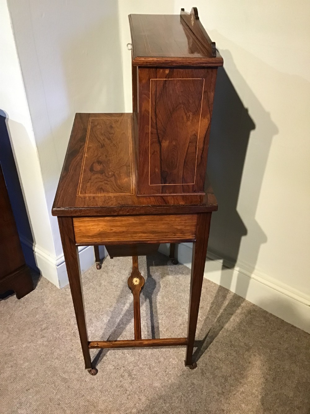Antique ladies combination writing work table View XI