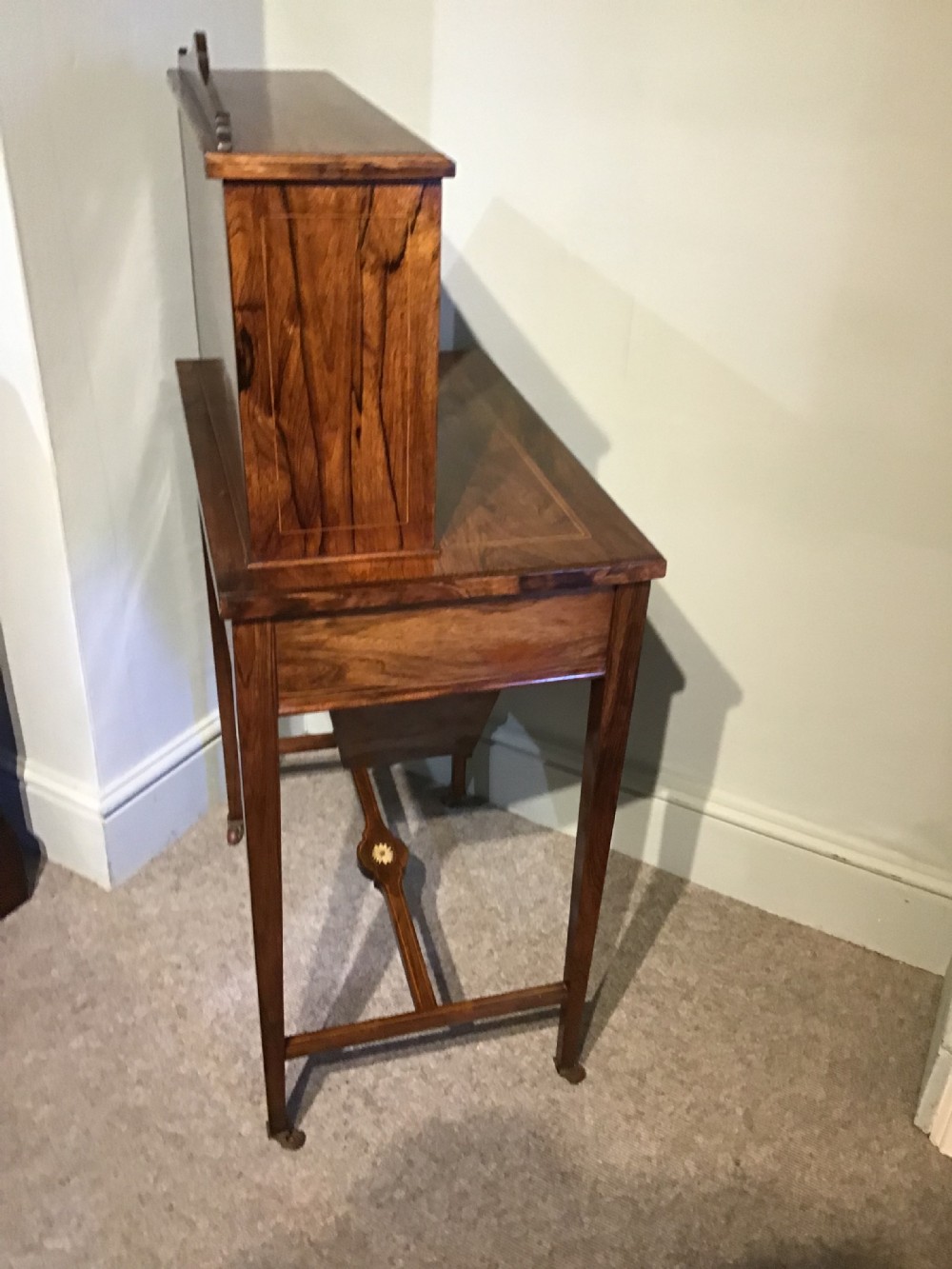 Antique ladies combination writing work table View XIV