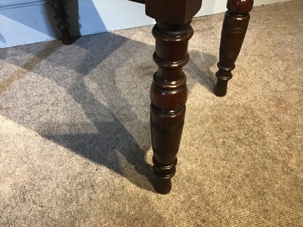 Antique mahogany hall bench View V