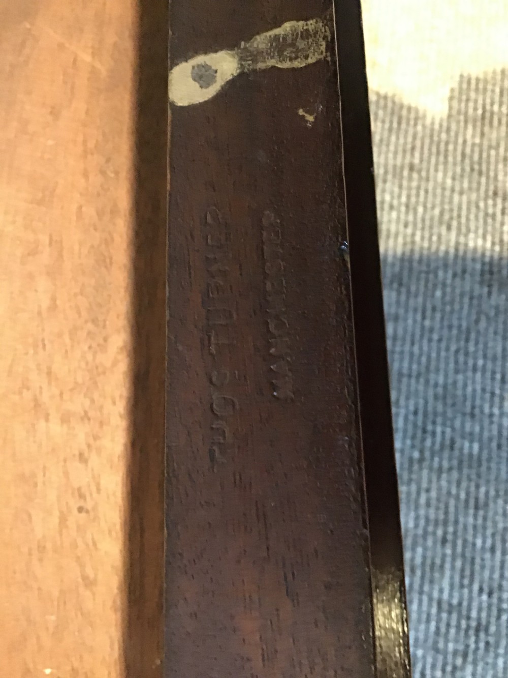 Antique mahogany hall bench View VII