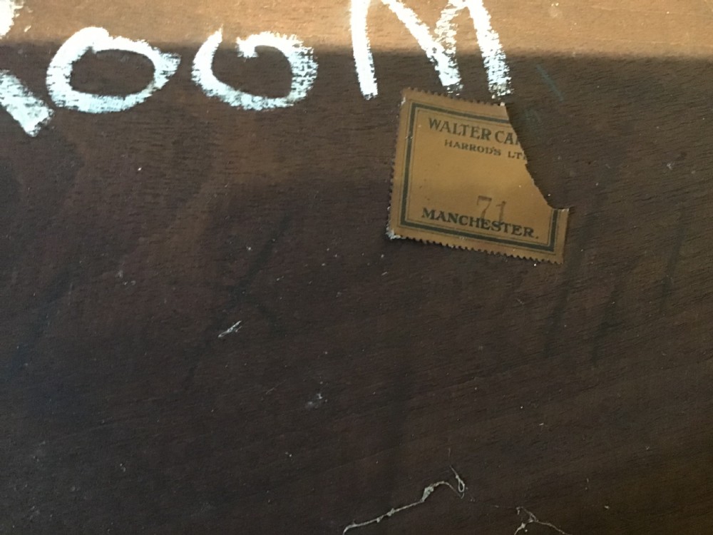 Antique mahogany hall bench View VIII