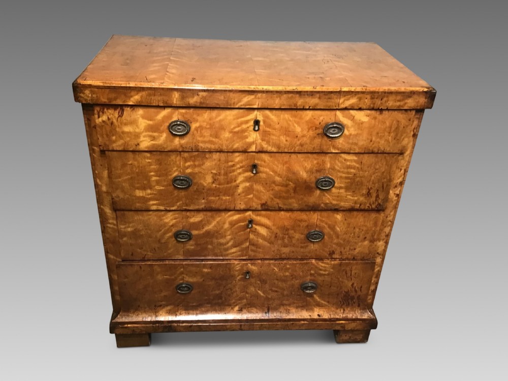 Antique birch chest of drawers