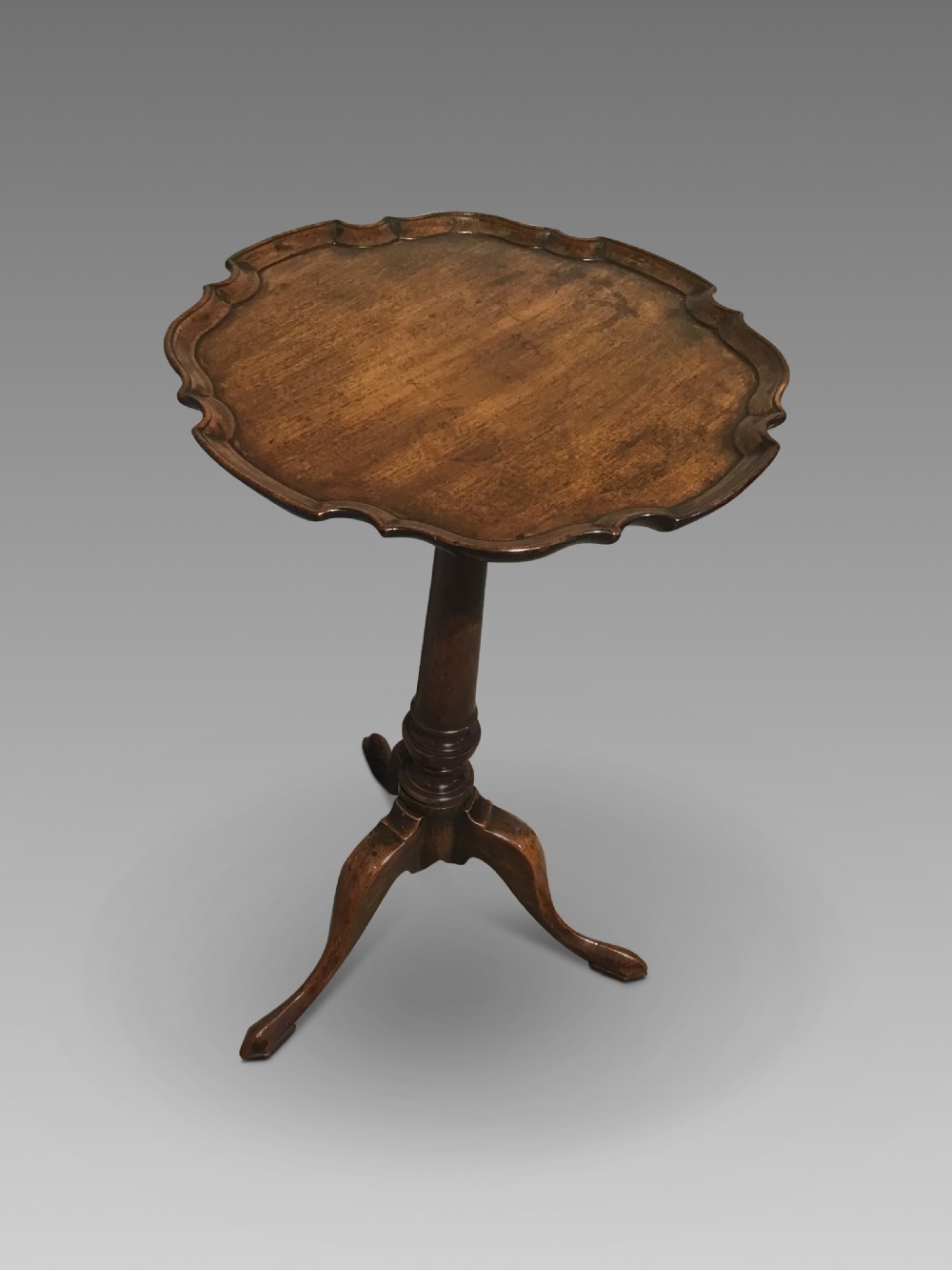Antique piecrust tripod table