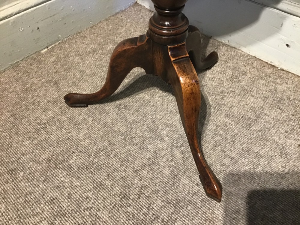 Antique piecrust tripod table View IV