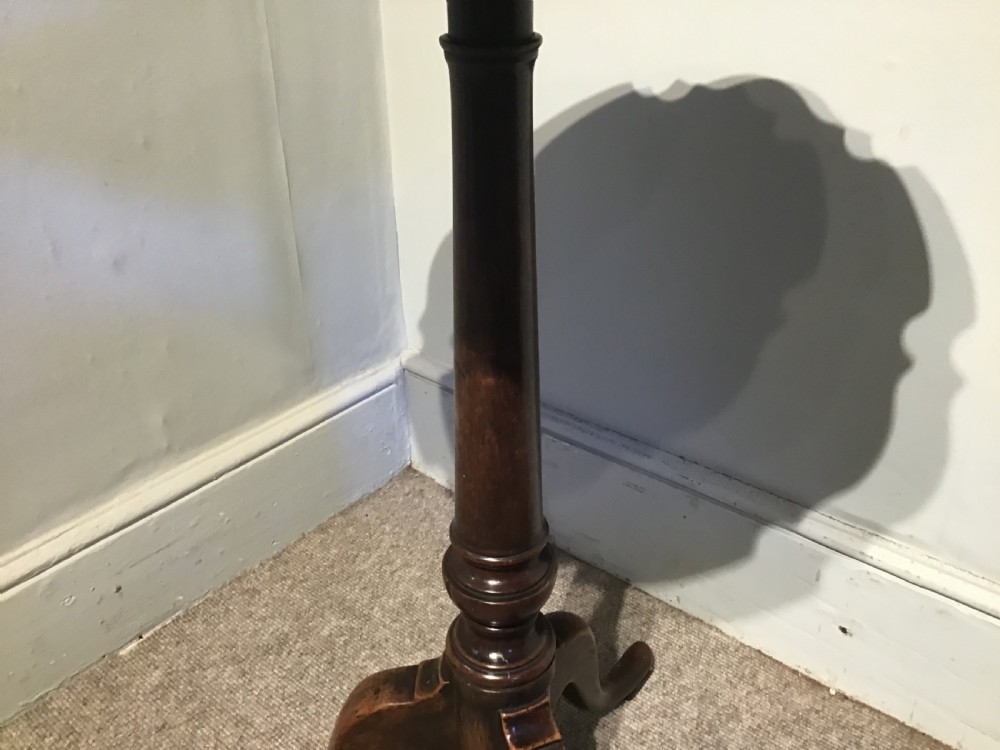 Antique piecrust tripod table View V