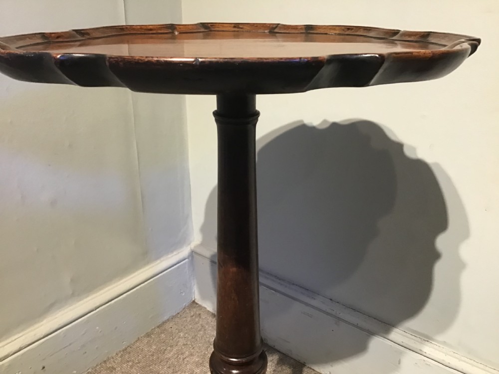 Antique piecrust tripod table View VI