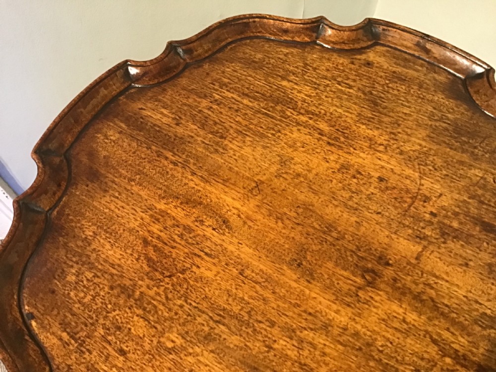 Antique piecrust tripod table View VII