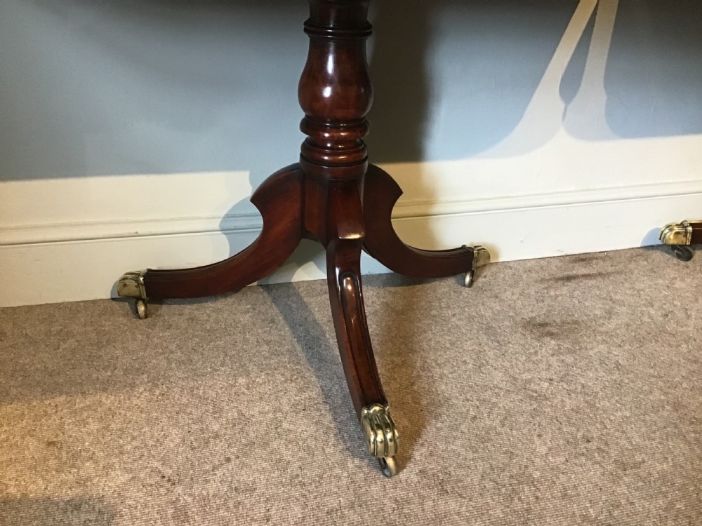 Pair of regency mahogany pedestal sidetables View V