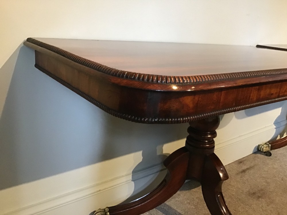 Pair of regency mahogany pedestal sidetables View VII
