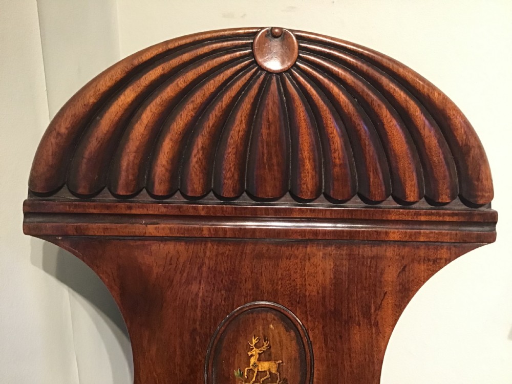 Pair of antique mahogany hall chairs  View VII