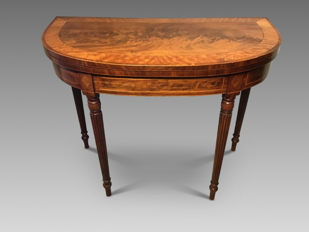 Antique mahogany card table