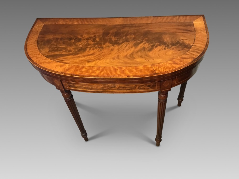 Antique mahogany card table View III