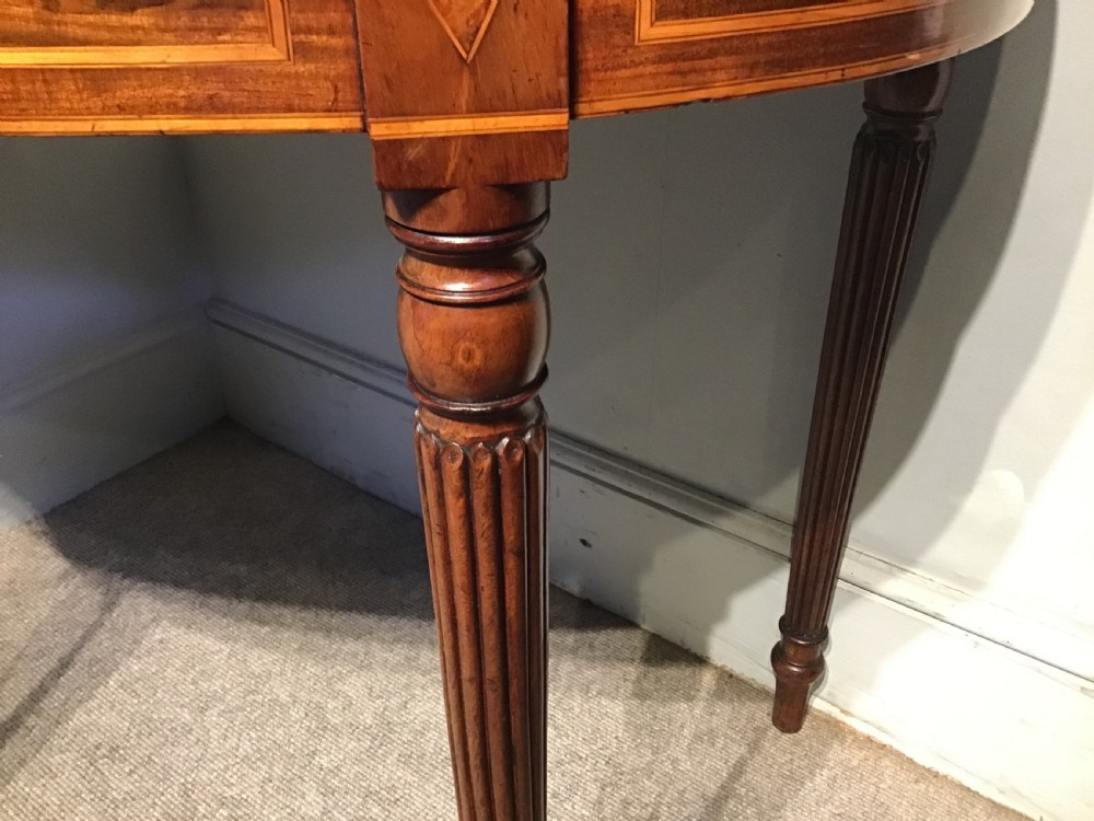 Antique mahogany card table View VII