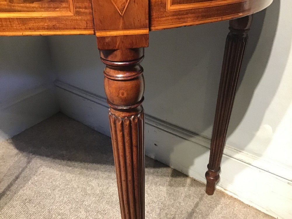 Antique mahogany card table View VIII