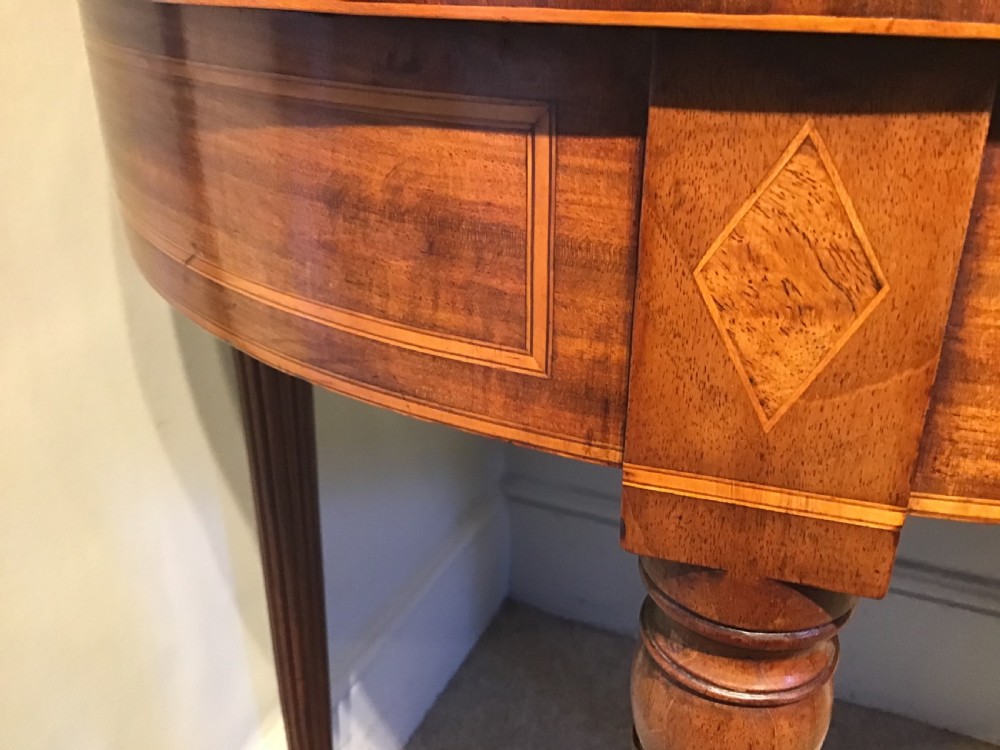 Antique mahogany card table View IX