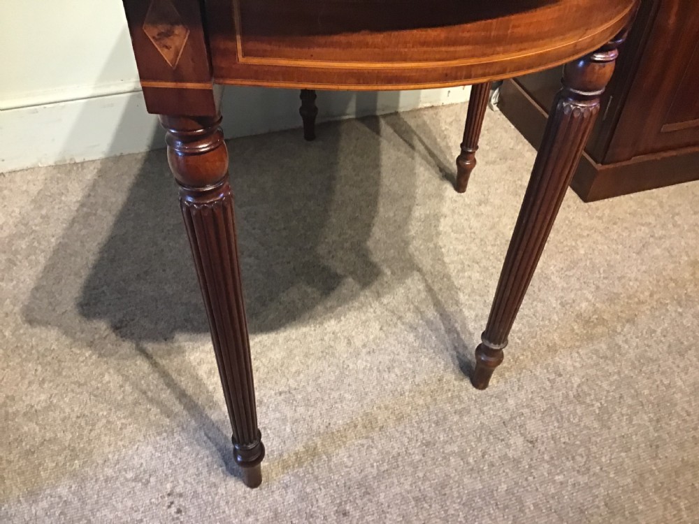 Antique mahogany card table View XI