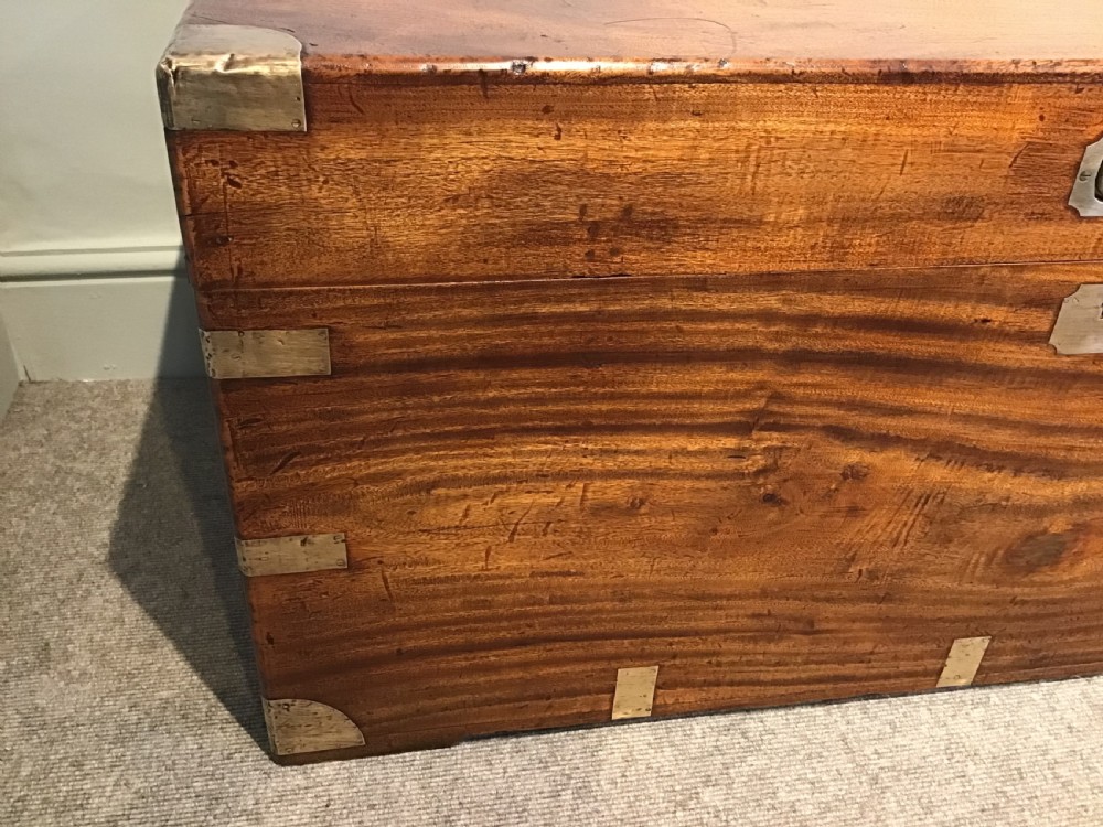 An antique campaign trunk View IV