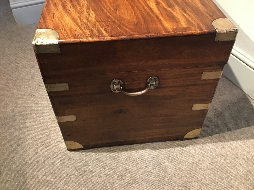 An antique campaign trunk View VI