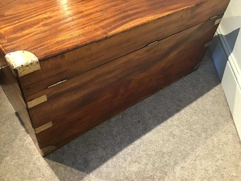 An antique campaign trunk View VII