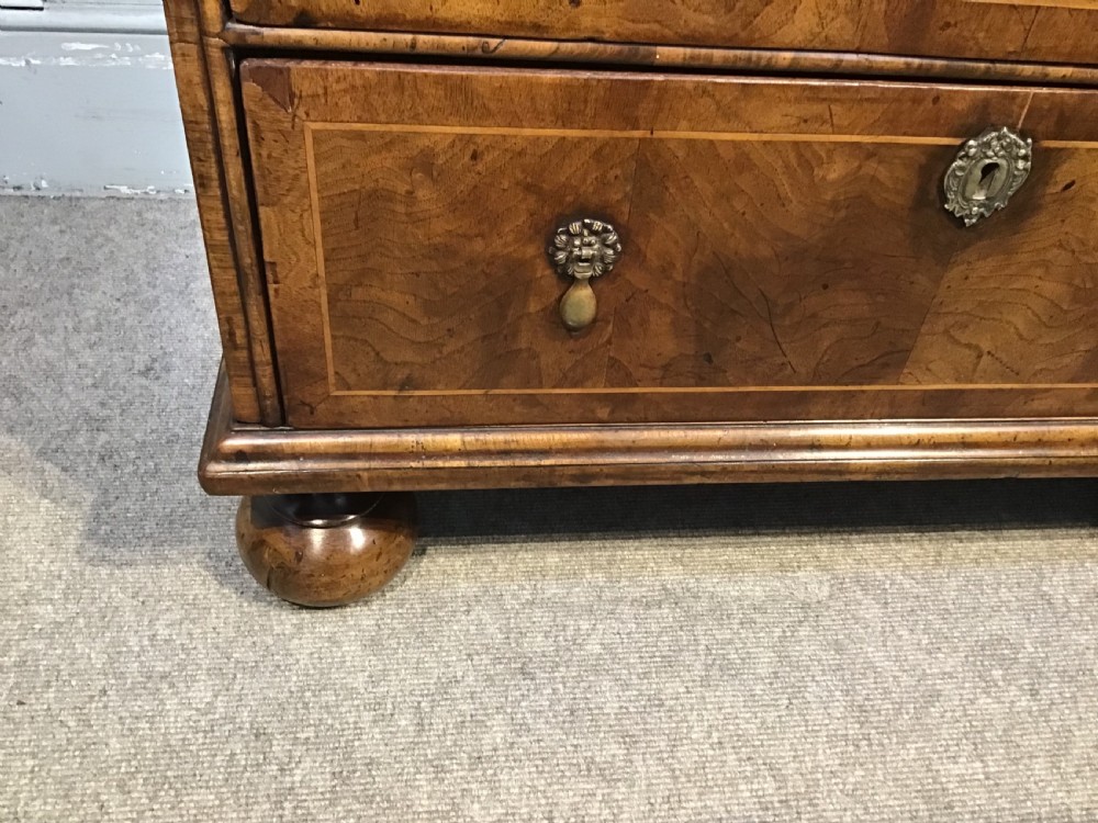 Small antique walnut chest of drawers View VI