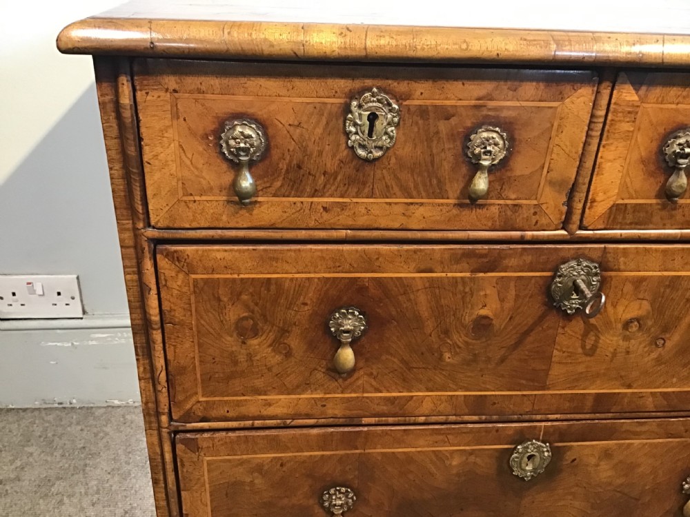 Small antique walnut chest of drawers View VII