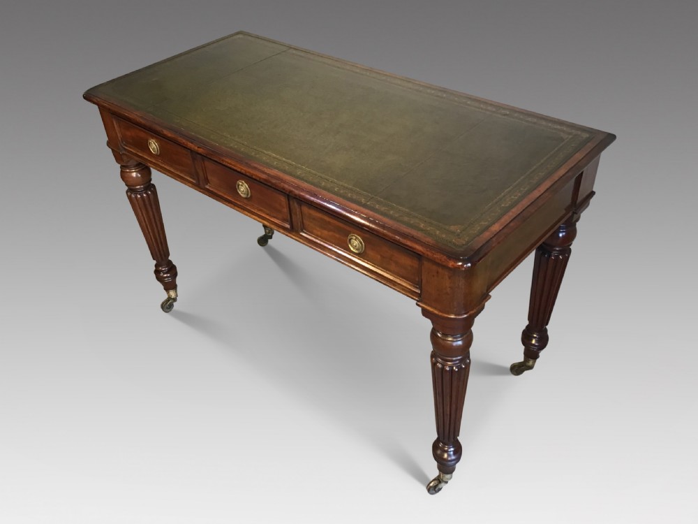Antique mahogany writing table View II