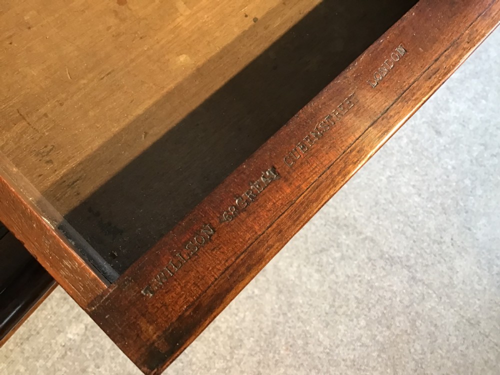 Antique mahogany writing table View VII