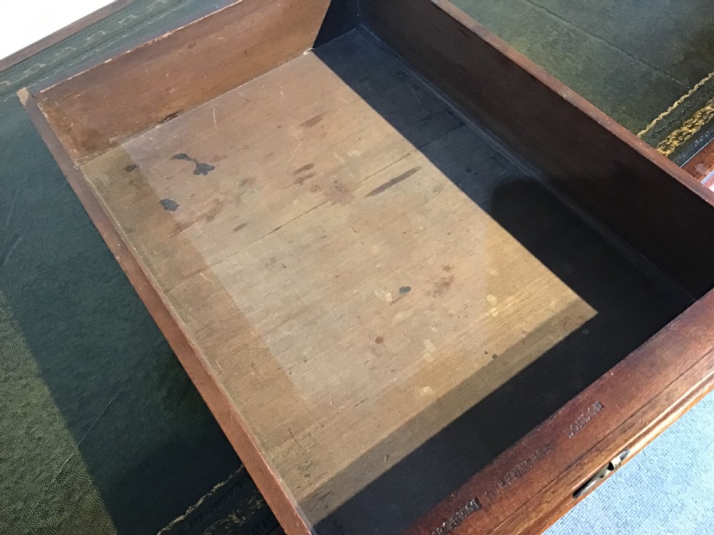 Antique mahogany writing table View VIII