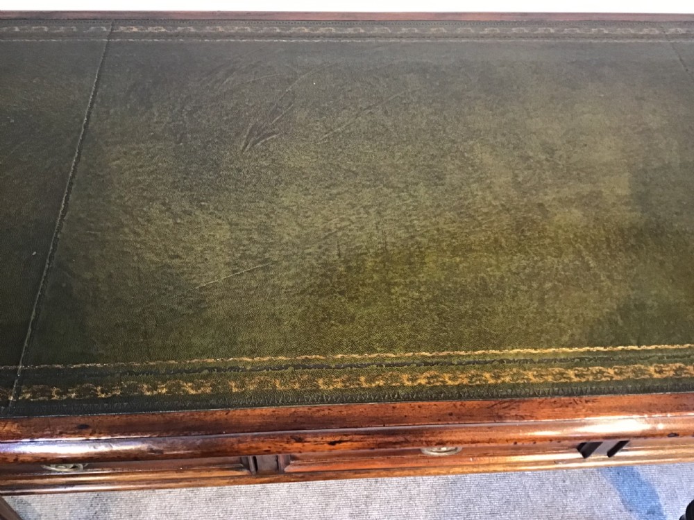 Antique mahogany writing table View XI