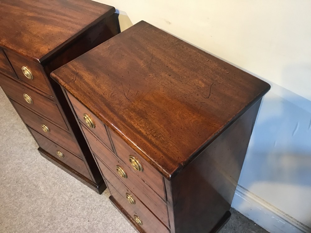 Pair of antique mahogany chest of drawers View V