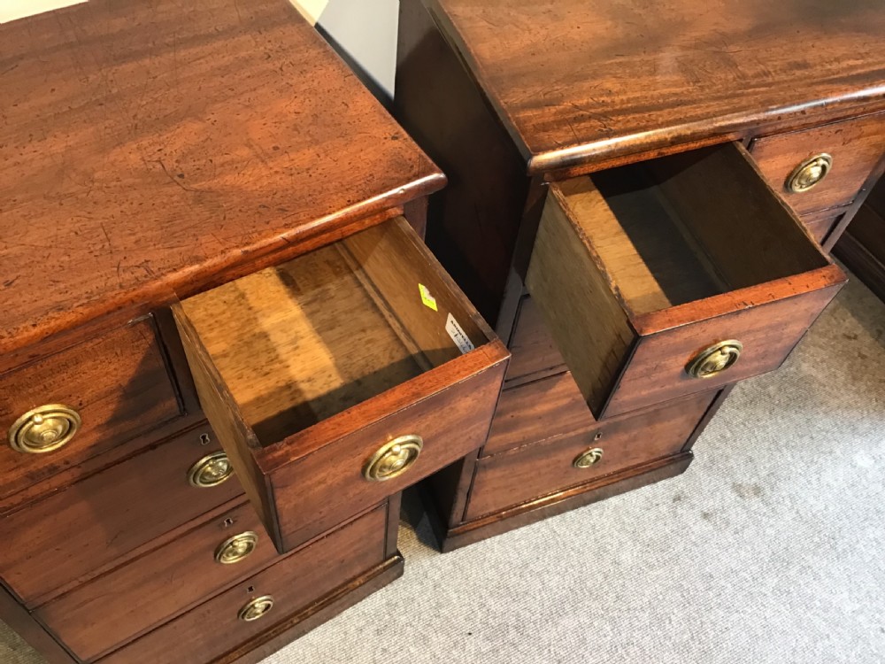Pair of antique mahogany chest of drawers View VI