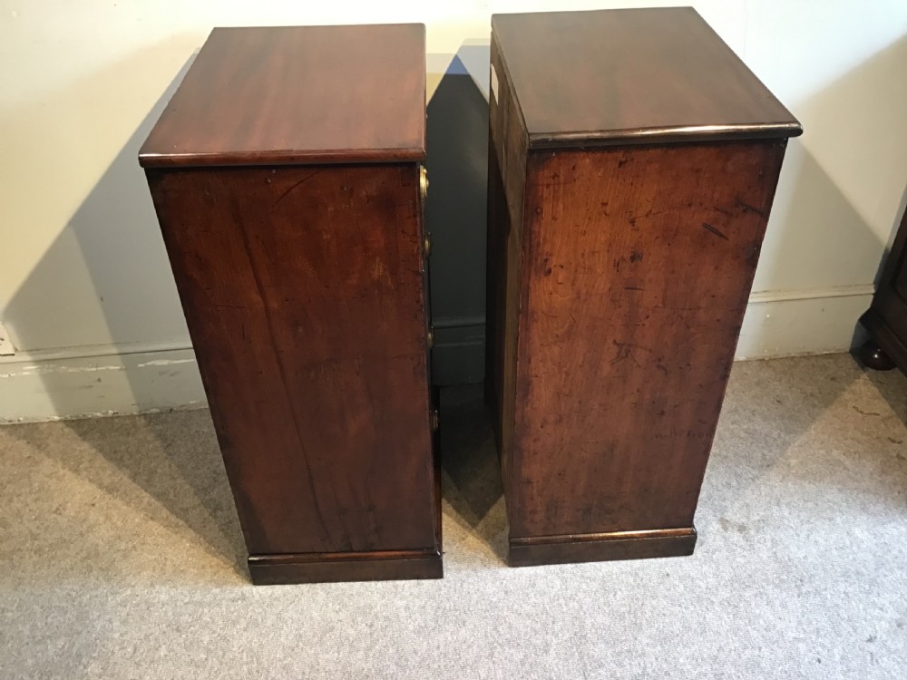 Pair of antique mahogany chest of drawers View VII