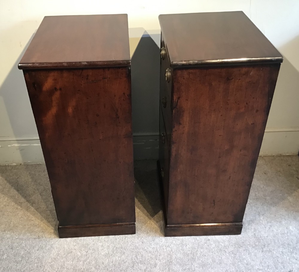 Pair of antique mahogany chest of drawers View VIII