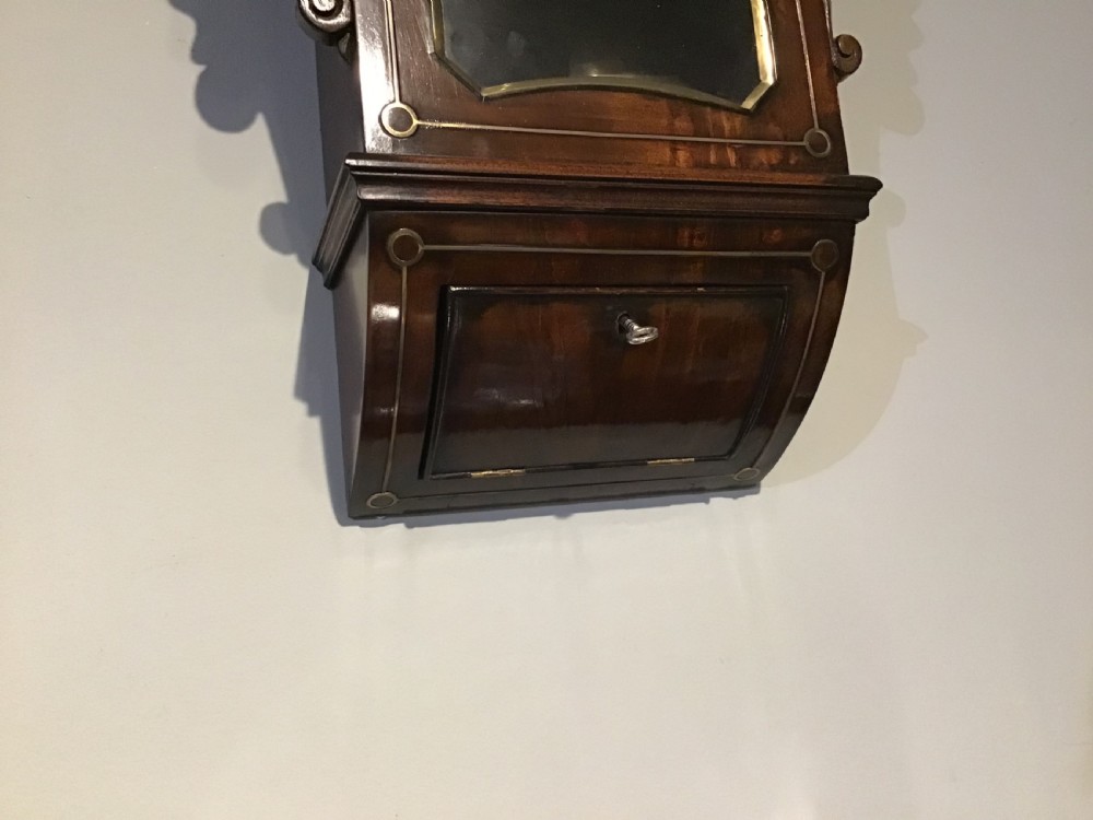 Antique mahogany wall clock View II