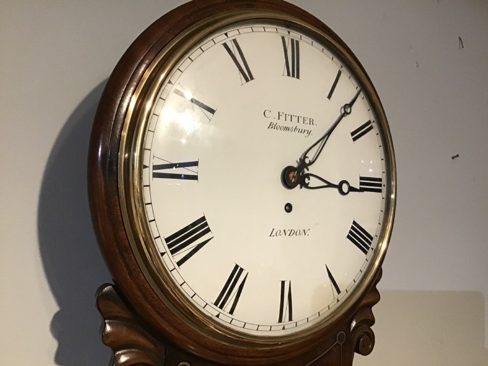 Antique mahogany wall clock View IV