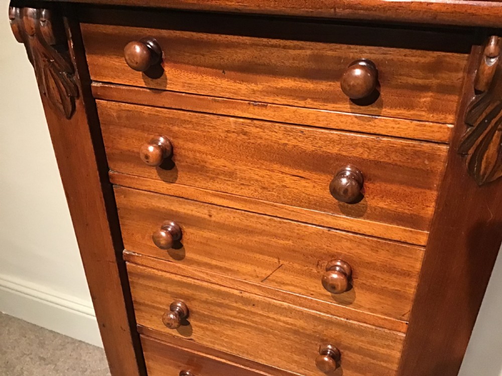 Antique mahogany Wellington chest View III