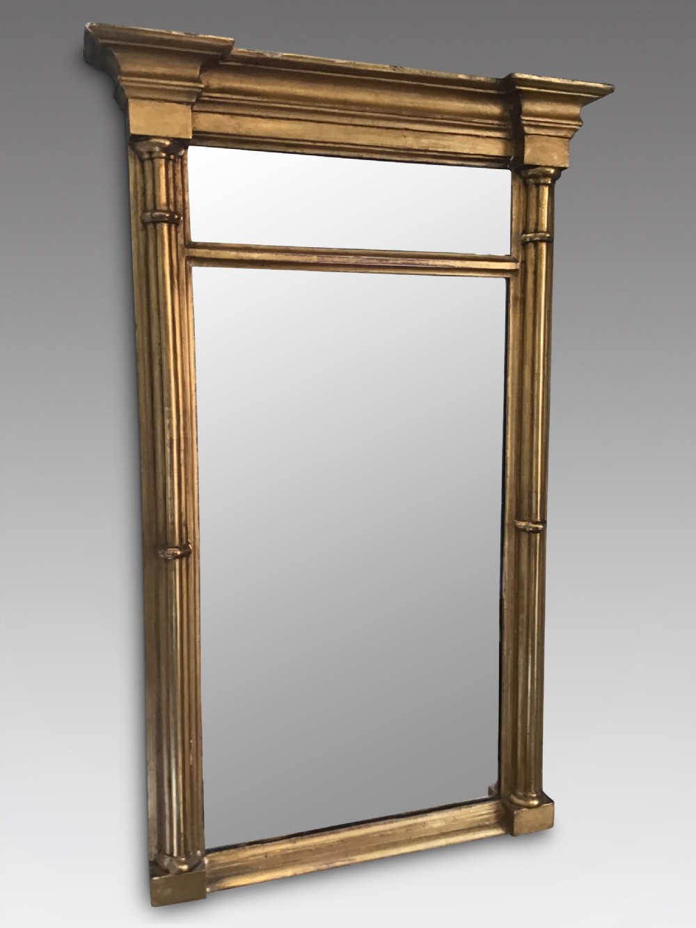 Antique gilt pier mirror