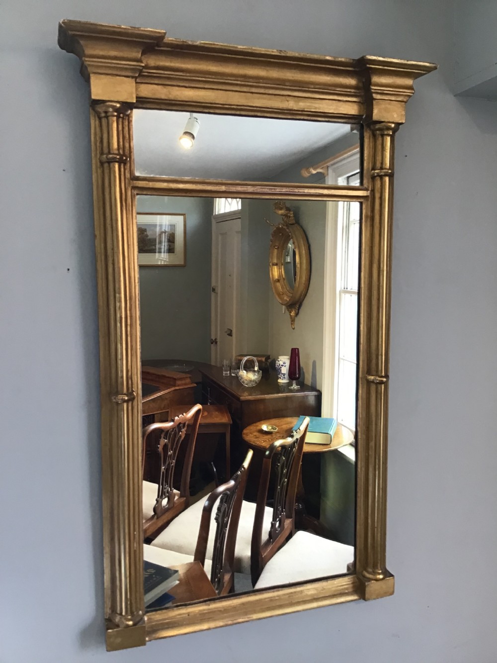 Antique gilt pier mirror View II