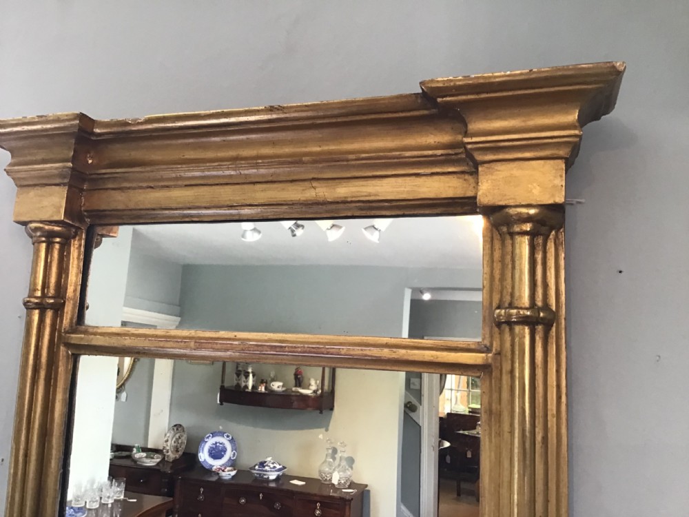 Antique gilt pier mirror View III