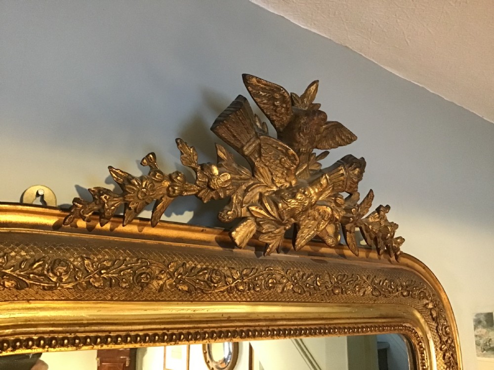 Antique gilt framed mirror View II